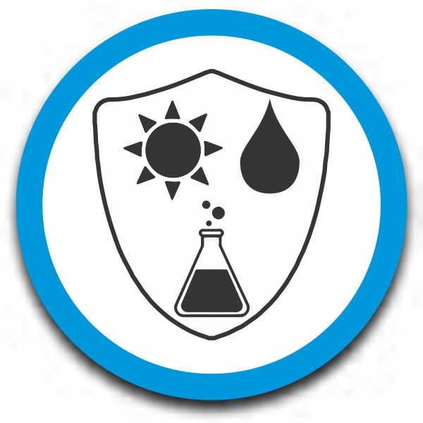 Moisture, Heat & Chemical resistant icon